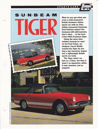 Sunbeam alpine tiger sports - alpine,
