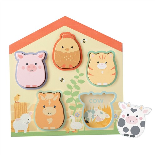 Wooden animal puzzle orange - wooden,