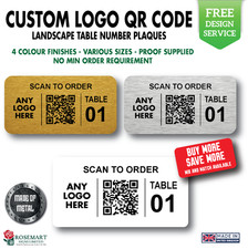 Custom QR Code Table Number