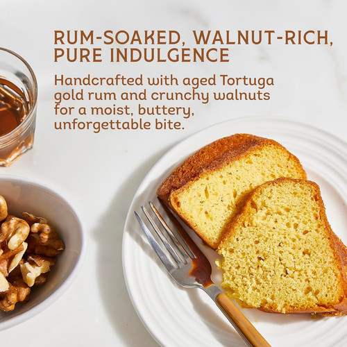 Caribbean golden rum cake - golden,