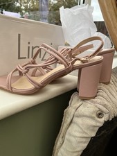 Ladies Linzi Dusky Pink Sandals Shoes Heels Wedding Size 7