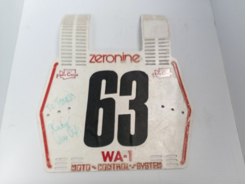 Vintage bmx number plate - bmx,