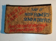Vintage 1980s Jute/Hesian Kids Joke Pencil Case/Pouch