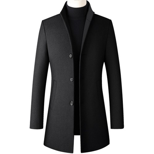 Men single breasted trench - single,