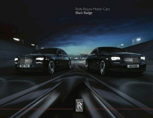 Rolls royce black - black, badge