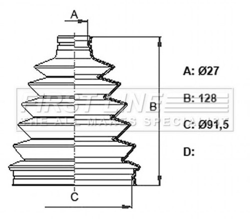 Boot gaiter outer - cv, for