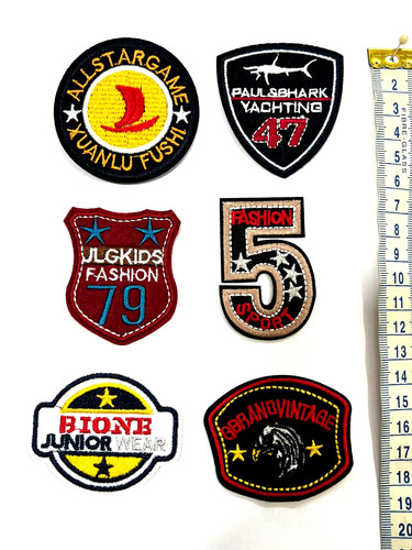 Iron sew patches - 6x, on/sew