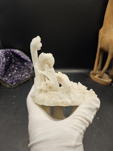 Rams horn selenite gypsum - horn,