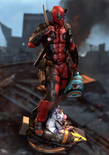 Deadpool printed resin - 3d,