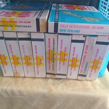 Waddington's Vintage Jig Map jigsaws collection, all complete