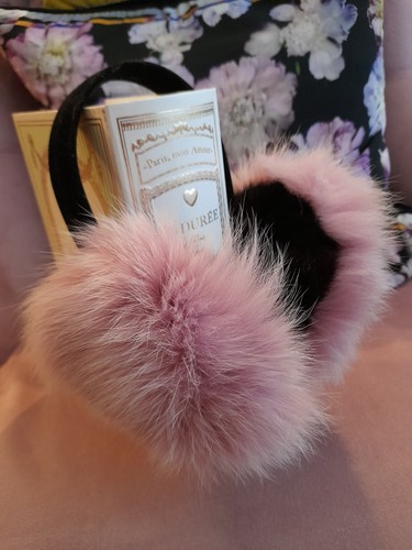 Real fox fur pink ear - fur,
