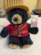 Canada RCMP Royal Canadian Mounted Police Teddy Plush Bear With Tags 