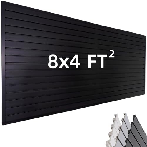 Slat wall paneling garage - wall,