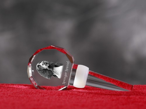Springer spaniel crystal wine - spaniel,,