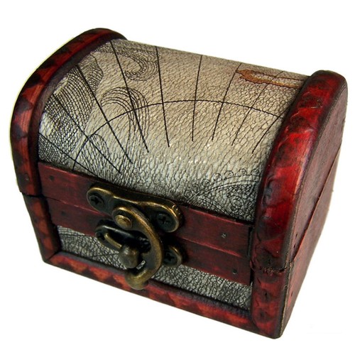 Jewellery box wooden treasure - jewellery,