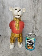 HAND CARVED WOODEN RUPERT BEAR