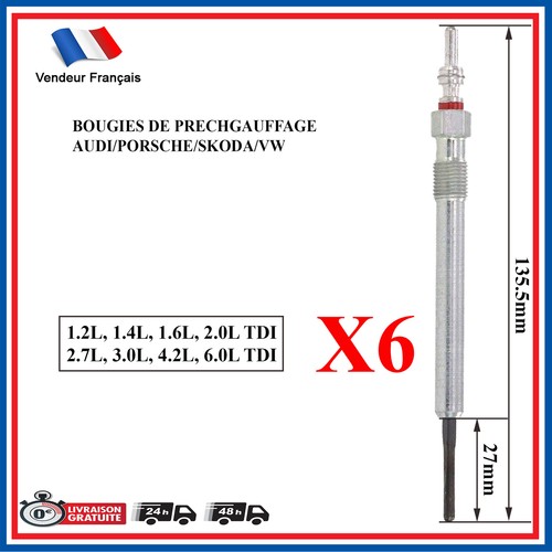 Candles glow plug for - 6,