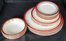 Royal Grafton Majestic red plates and bowls - sold individually