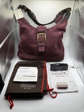 VTG Y2K Coach Plum Suede purse