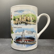 Vintage Elgate Products Cymrii Wales Landmarks & Attractions Ceramic Mug