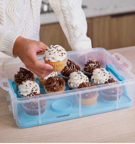 Vonhaus tier cupcake carrier - 3,