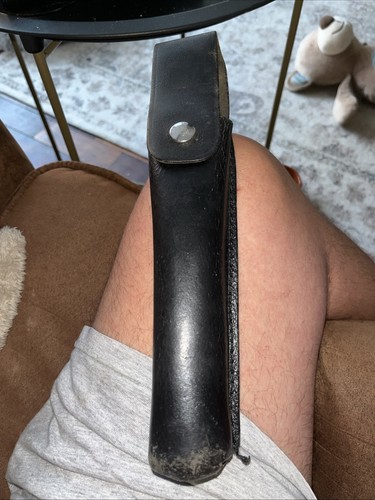 Black leather mace - black,
