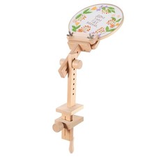 Embroidery Stand with 7" Hoop, Adjustable Embroidery Frame Stand Beech Wood