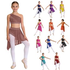Kids Girls Lyrical Dance Dress