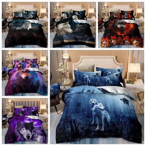 Animals wolf duvet quilt cover - animals,