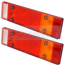 2x REAR TAIL LIGHT LENSES FOR