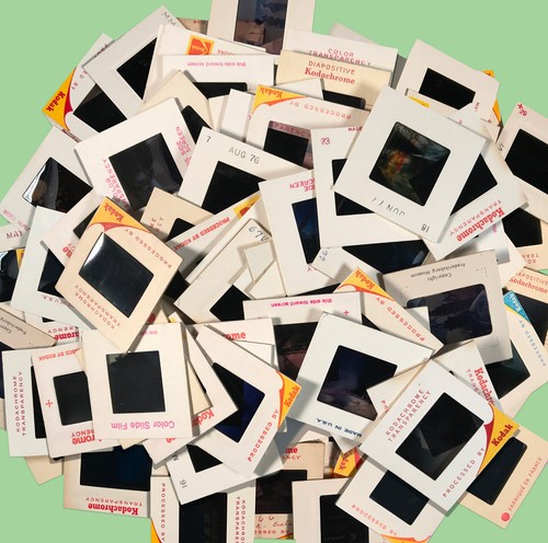 100 vintage 35mm photo slides - 100,