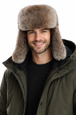 Men's 100% Real Rabbit Fur
