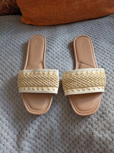 Cream beige sandals size 7 - size,