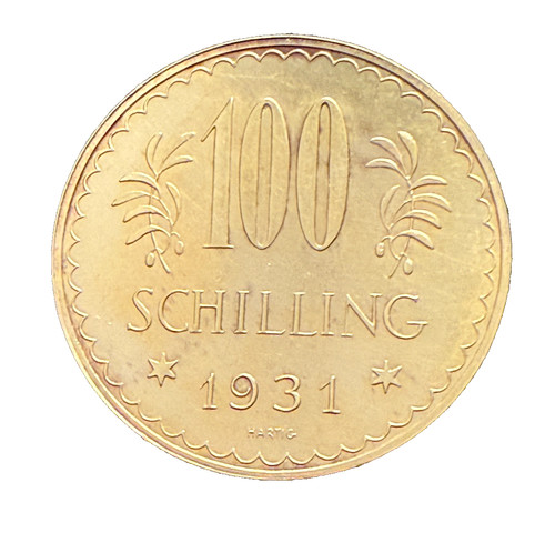 Austria 1931 gold 100 - 1931,