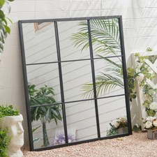 Rustic Black Window Style Wall