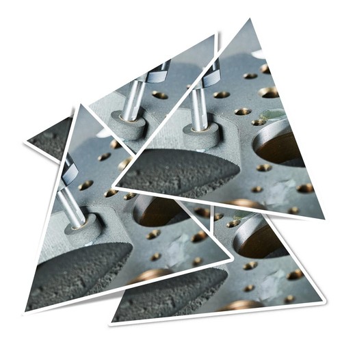 Triangle vinyl stickers - 4x,