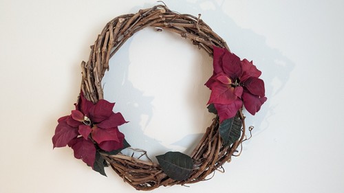 Holiday driftwood wreath - holiday,