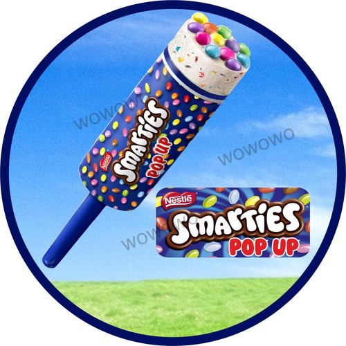 Ice cream van sticker smarties - cream,
