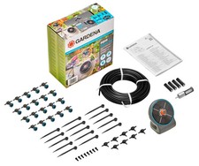 GARDENA AquaBloom Solar-Powered Irrigation System Set New - Open Box