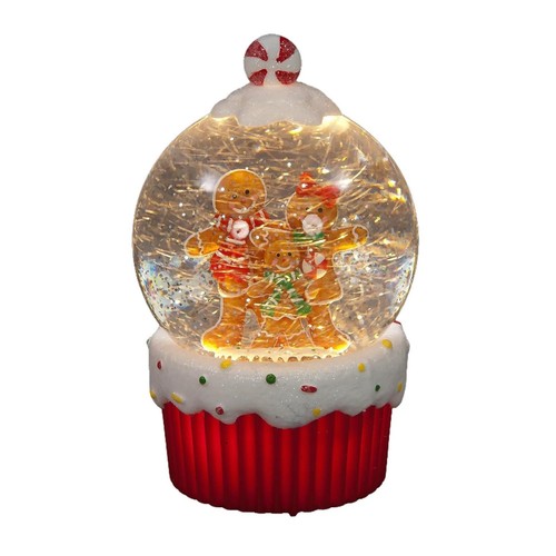 Gingerbread family snow - gingerbread,