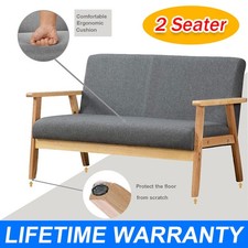 2 Seater Sofa with Sturdy Wood