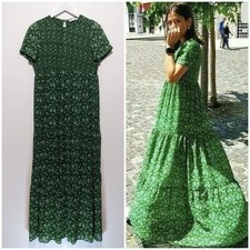 Zara Size M Green Floral Boho