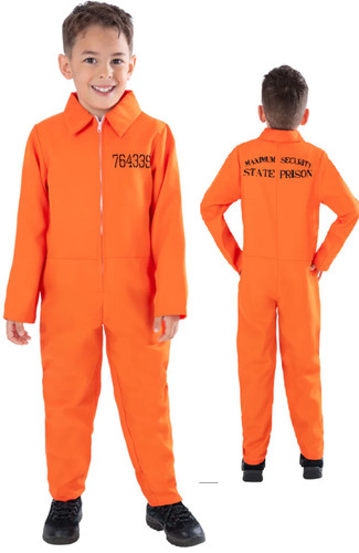 Boys prisoner costume - costume, orange