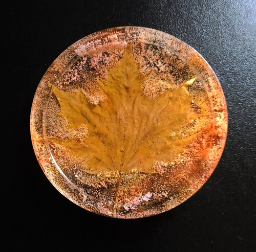 Handmade resin coaster - , with