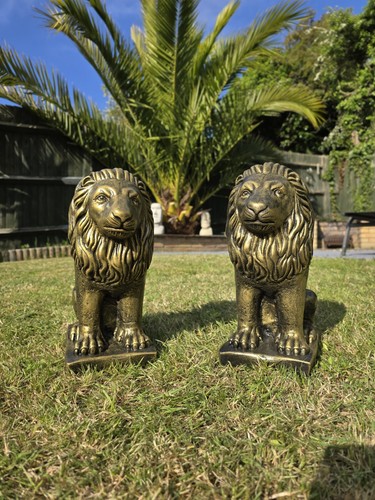 Stone garden lion - stone,