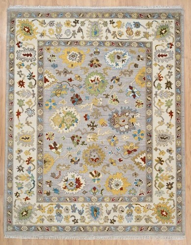 Oushak style hand - hand, wool
