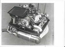 PORSCHE 911 TURBO 3.3 LITRE ENGINE B/W PHOTOGRAPH