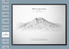 Mount Rainier Landform Sketch