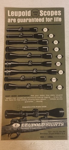 Leupold scopes 1970s - scopes,