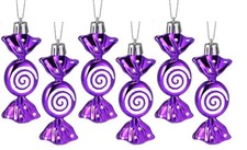 6Pk Candy Sweet Christmas Hanging Ornaments Tree Decorations Xmas Decor